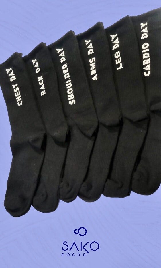 box of 6 Daily workout socks