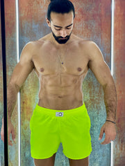 Fluorescent green swimming Trunk