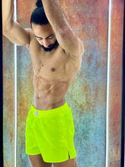 Fluorescent green swimming Trunk