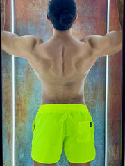 Fluorescent green swimming Trunk