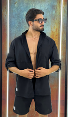 Black linen set - Men