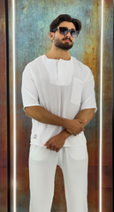 white linen set - Men