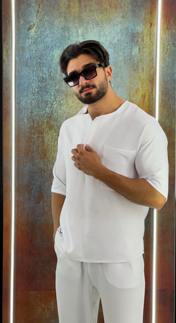 white linen set - Men