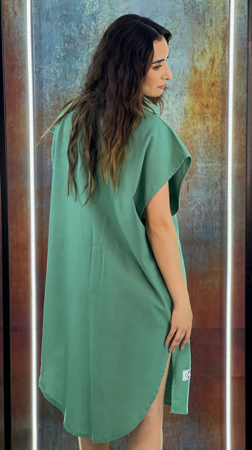 mint linen set - women