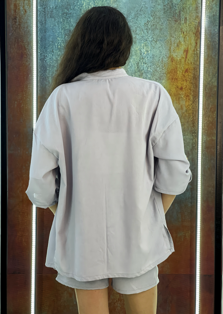 3/4 sleeve oversize shirt Women