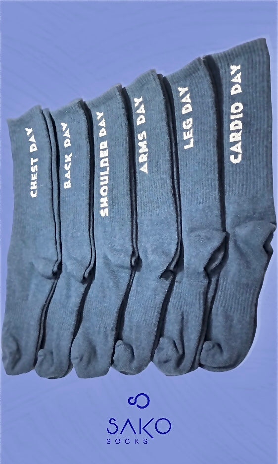 box of 6 Daily workout socks